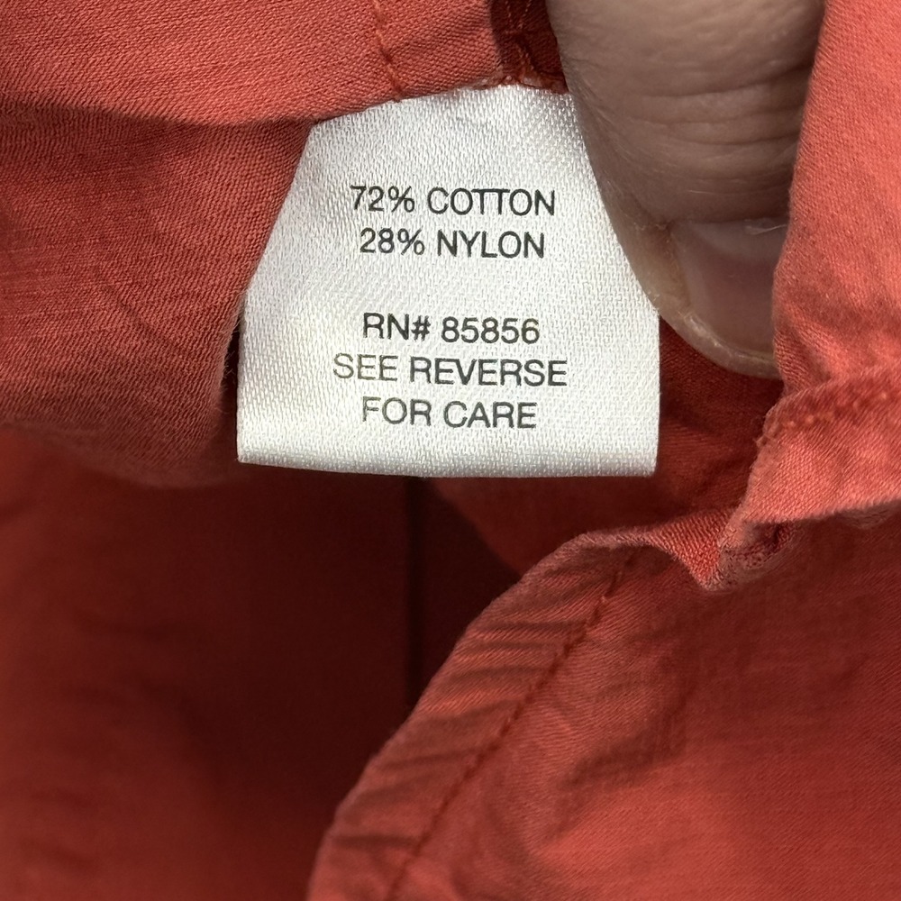 Gander Mountain Vented Fishing Shirt Mens XLT Coral Vintage - Picture 8 of 9